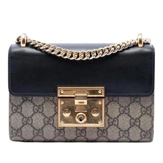 Gucci Pre-owned Vintage Crossbody Bag - Dames - Pre-owned - Beige - Maat: ONE Size Leer