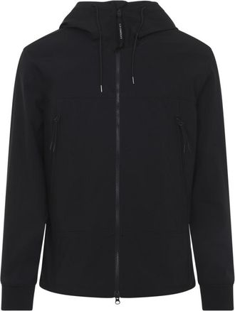 C.P. Company Black Hooded Zip Jacket