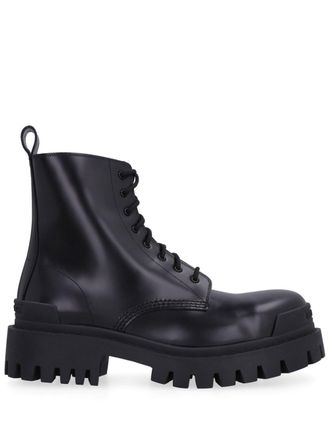 Balenciaga Strike 20mm lace-up boots - women - Calf Leather - 35 - Black