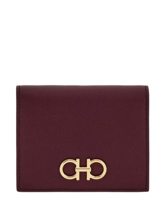 Ferragamo Gancini buckle compact wallet - Purple