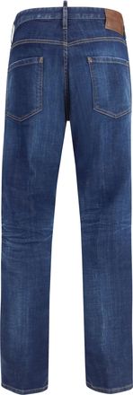 Dsquared2 Mens Jeans Teddy Navy Blue Cotton