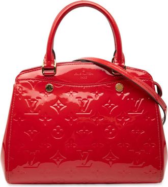Louis Vuitton 2015 Montaigne BB gelakte tas met monogram - Rood