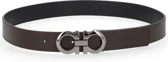 Ferragamo Reversible Calf Leather Belt - Brown
