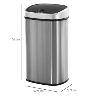 HOMCOM Sensor Dustbin Automatic Touchless Rubbish Garbage Waste Bin 58L - HOMCOM | TJ Hughes