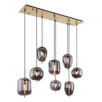 Globo Lighting L&aacute;mpara Colgante - Blacky I - Lat&oacute;n - Vidrio Vidrio - Globo