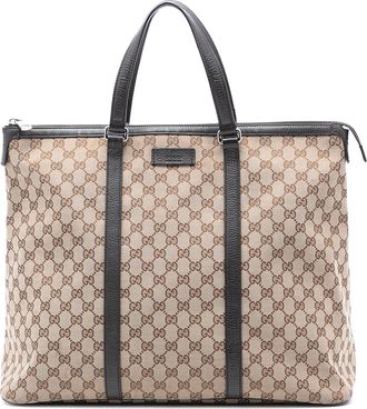 Gucci Pre-owned Womens Gg Canvas Tote - Tan Textile - One Size