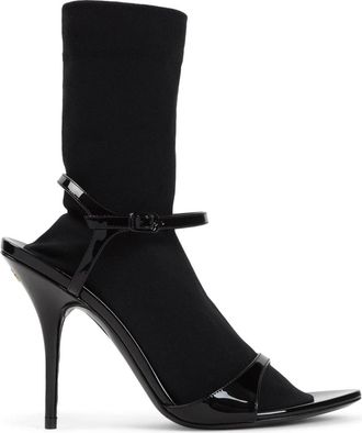 Balenciaga Avenue H110 Sock Boots - Dames - Sandalen met hakken - Zwart - 40 EU - Katoen - Schoenen