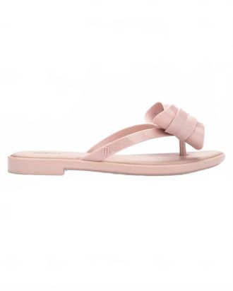 Melissa Womens Slim Flip Flops In Glitter Pink