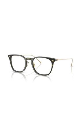 Giorgio Armani 49mm Rectangle optical glasses in Green at Nordstrom