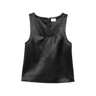 Saint Laurent Cassandre Pleated Top