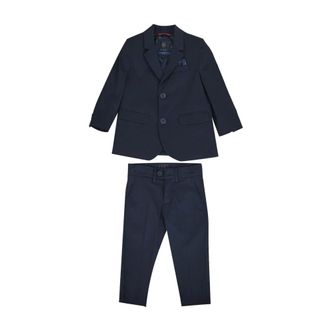 Fay Cotton Suit - male - Fay - Kids Suits - Blue - 2 Y - Kids