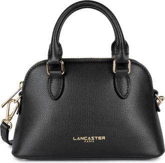 Lancaster Ritssluiting Halve Maan Tas Sierra Jia - Dames - Handtassen - Zwart - ONE Size - Leer - Tassen
