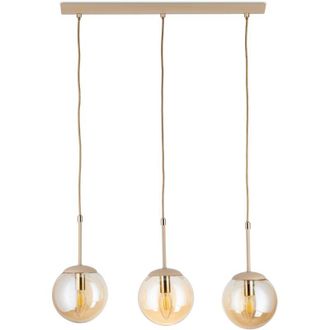 OEM L&aacute;mpara Colgante Maro De Cristal Beige 3xe14 55