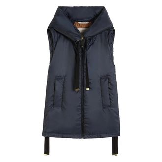 Max Mara Dames, Jassen, Blauw, Maat: M Poliester