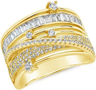 Sterling Forever Raven Stacked Ring