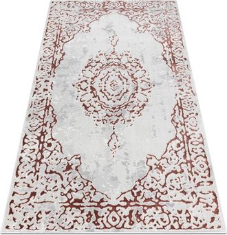 RugsX Alfombra Allure 1961 Ornamento, Marco - Estructural, Elegante, Glamurosa Blanco / Rosado Pink 140x190 Cm