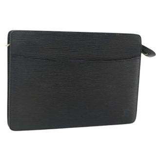 Louis Vuitton Pre-owned Clutches, female, Black, Size: ONE SIZE Pre-owned Epi Leather Clutch
