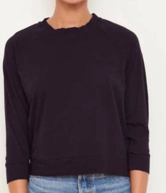 Stateside Supima Slub Jersey Sweatshirt Tee In Crystal Blue (Color Of The Lighter Picture)