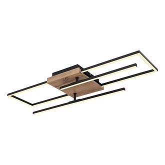 Globo Lighting Plaf&oacute;n - Kendra - Negro - Metal - Led - 67276-24