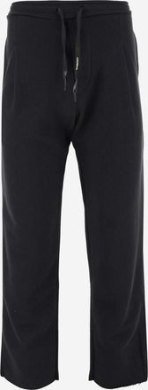 A Paper Kid Black Logo Patch Trousers