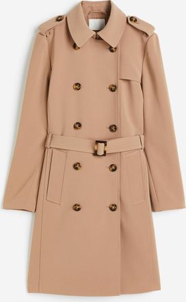 H&M Zweireihiger Trenchcoat - Beige