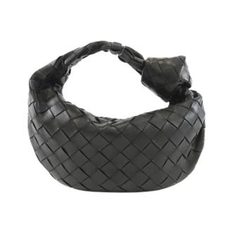 Bottega Veneta Pre-owned Lamb Shoulder Bag - Dames - Pre-owned - Zwart - Maat: ONE Size Leer