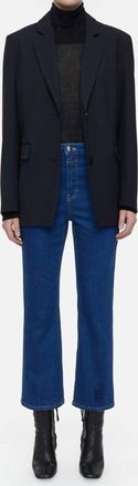 Closed Hi-Sun High Waisted Crop Jean In Dark Blue