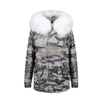 Mr & Mrs Italy Parka de Jacquard Camuflado - Coats - Mujer - Multicolor - S
