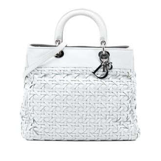 Dior Pre-owned Dior Woven Lambskin Lady Avenue Tote Ladies QJUJ07C05S898BYD