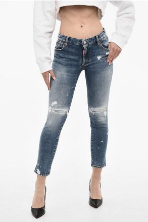 Dsquared2 Mid-Rise Distressed Jeans with Splatter Effect size 48