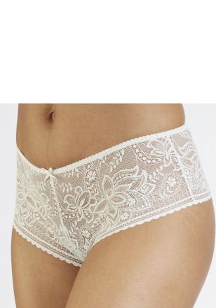 Lascana Panty LASCANA Luciana, Damen, Gr. 32/34, beige (creme), Spitze, Obermaterial: 88% Polyamid, 12% Elasthan, Unterhosen Panty, aus feiner, dezent transpa