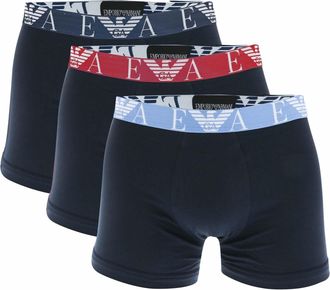 Emporio Armani Heren Boxershort (Pakket van 3) (Marine)