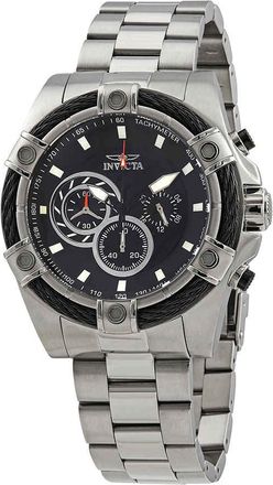 Invicta Speedway Black Dial Chronograph Mens Watch 25512