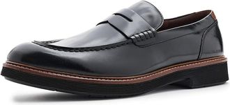 Johnston & Murphy Tyson Dress Penny Loafers Mens Shoes Black Full Grain : 10.5 M (D), Full Grain leather