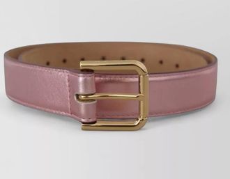 Dolce & Gabbana metallic leather belt