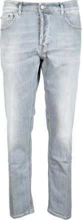 Dondup Heren, Jeans, Grijs, Maat: W38 Katoen
