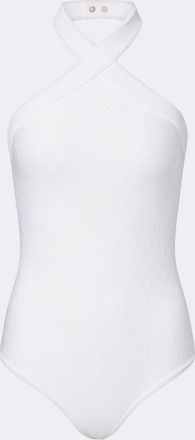 Balmain Body in maglia con paillettes