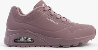 Skechers Uno - Stand On Air Womens Trainers Dark Mauve - Pink - Size UK 7