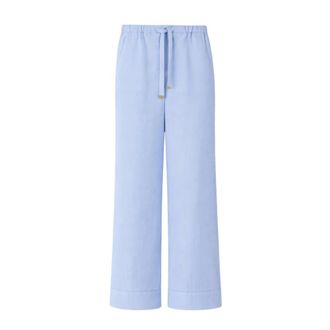 Max Mara Wide Trousers, female, Blue, Size: XS Wide Trousers