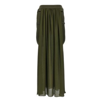 Max Mara Jedy Skirt - female - Max Mara - Maxi Skirts - Green - M - Skirts