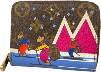 Louis Vuitton Brown Fuchsia Multi-Color Coin Purse/Coin Case (Pre-Owned)