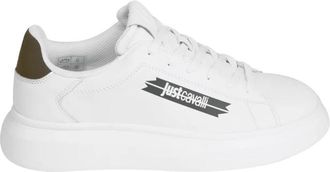 Just Cavalli Ursa Sneakers - Heren - Sneakers - Wit - 46 EU - Leer - Schoenen