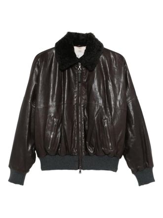ジャケット BRUNELLO CUCINELLI Women Leather Jackets M0PCL208XC7495 Brow Leather outerwear for Woman in Brown | Brunello Cucinelli