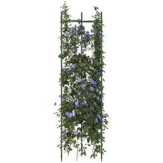 vidaXL Tutores Para Tomates 4 Unidades Acero Y Pp 116 Cm Vidaxl