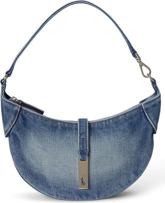 Polo Ralph Lauren Mini Denim Shoulder Bag in Joan Wash at Nordstrom