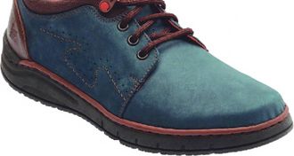 Lobo Solo Mens 9318 Oxford In Blue Nubuck