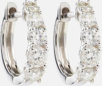 Anita Ko Huggie 18kt gold earrings with diamonds