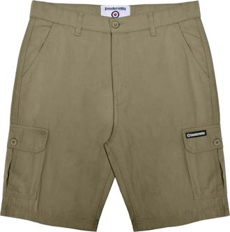 Lambretta Heren SS25 Cargo Shorts (Kaki Groen)