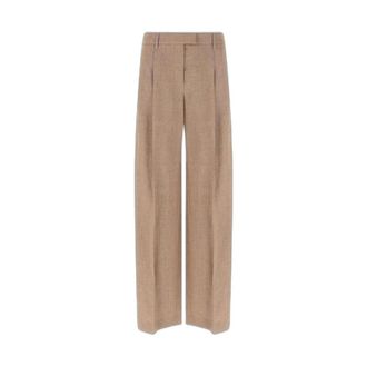 Brunello Cucinelli Donna, Pantaloni, Beige, L, new