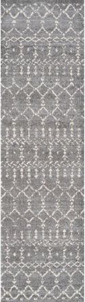 Jonathan Y Designs Moroccan HYPE Boho Vintage Diamond Area Rug in Gray/ivory at Nordstrom, Size 4Ft 0In X 4Ft 0In